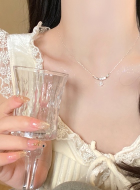 「碎冰方块」碎银子项链高级感小众锁骨链女毛衣轻奢简约时尚
