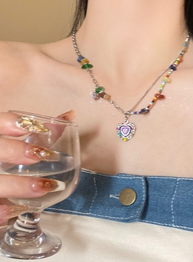 然后我们跳舞了夏天彩色项链