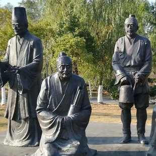 姜子牙姬旦周公伯禽雕像摆件周武王姬诵周成王雕塑吕望姜尚太公望