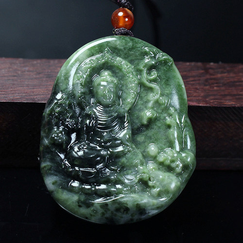 大气天然独山玉佛祖挂件