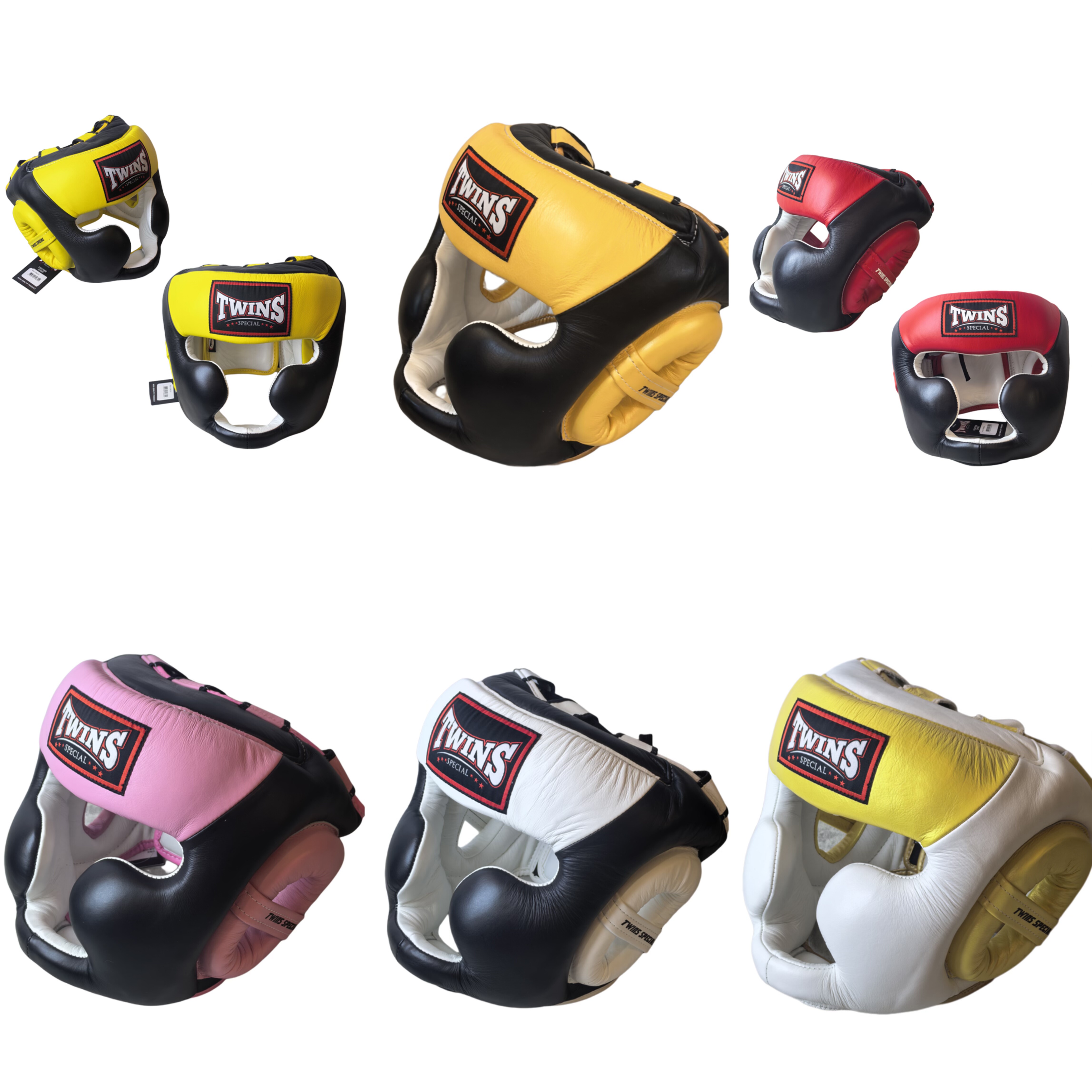 泰国进口Twins拳击头盔成人泰拳散打搏击护头猴脸全防护格斗头套