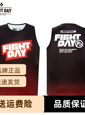 FIGHTDAY背心运动泰拳无袖男清爽拳击防汗搏击冰凉衣服