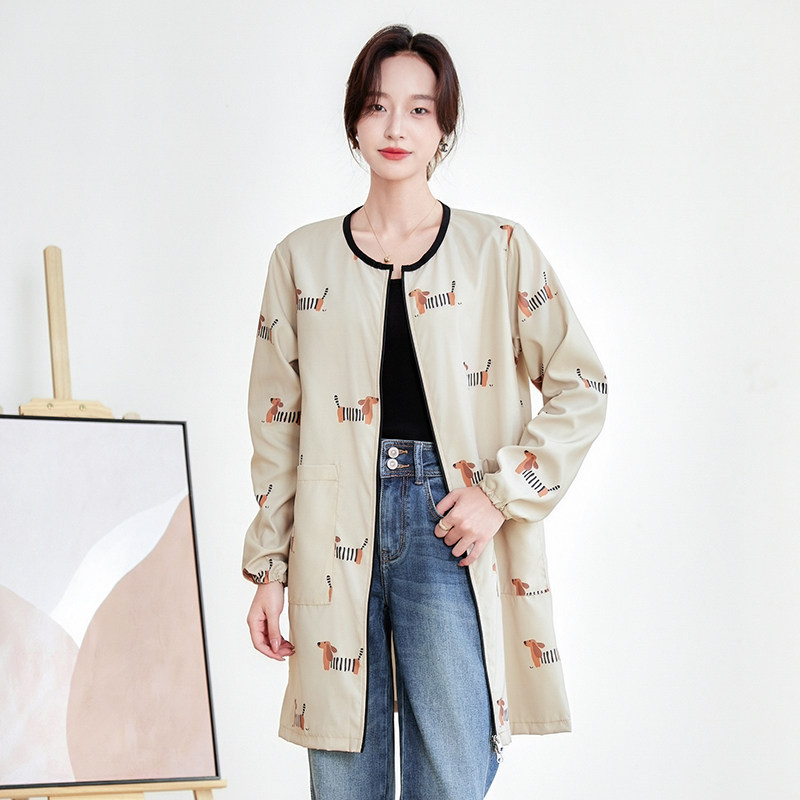 阿谦与棠大人羽绒服防脏防水罩衣