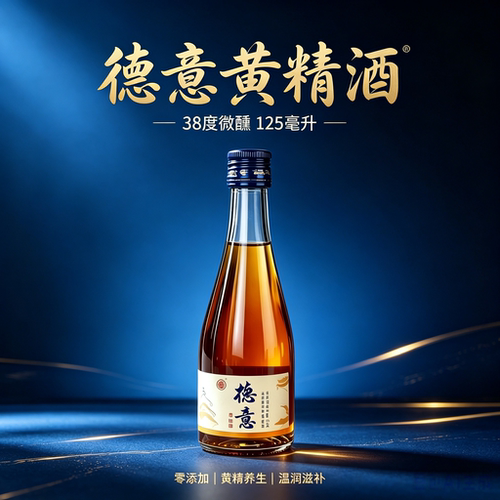 德意黄精养生调制酒38度125ml礼盒四瓶装送礼聚会高端礼品