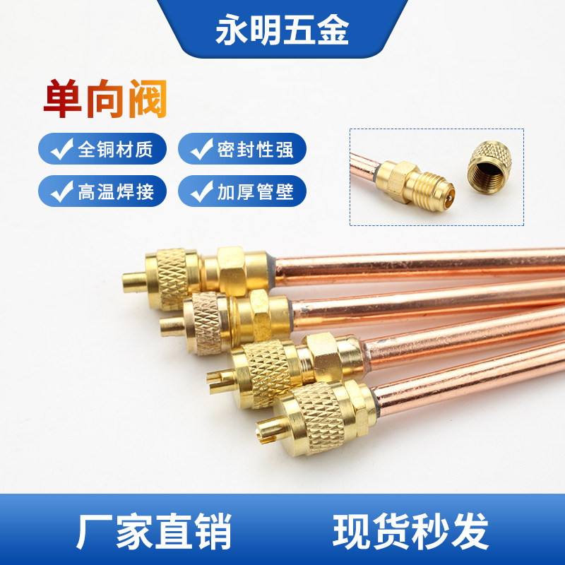 冰箱单向阀 加氟嘴 加液嘴冰箱快速接头空调加氟接头 针阀 充注阀