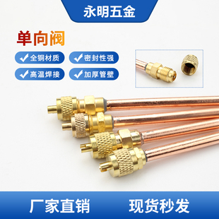 冰箱单向阀 加氟嘴 加液嘴冰箱快速接头空调加氟接头 针阀 充注阀
