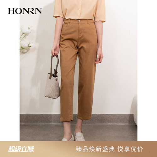HONRN/红人宽松显瘦直筒休闲裤