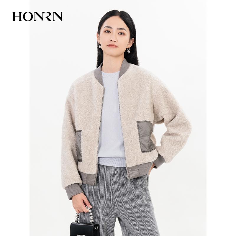 HONRN/红人短款羊毛外套