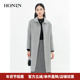 中长款 HONRN 红人气质修身 双面羊毛呢子大衣外套女秋冬HI59OD076