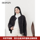 休闲短款 HONRN 红人冬季 羊毛颗粒绒加厚圆领外套上衣女HJ59OS147