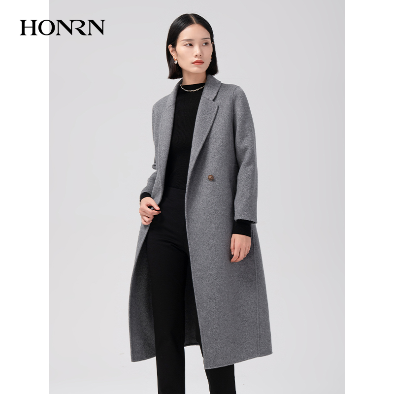 HONRN/红人双面呢大衣外套