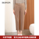 红人气质显瘦九分西装 裤 直筒休闲裤 HONRN 小脚裤 女春秋HI33OK806