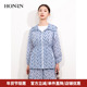 HONRN HI22OS391 休闲外套上衣女夏季 红人薄款 连帽抽绳收腰长袖