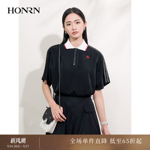 HONRN/红人宽松显瘦短袖t恤上衣