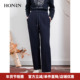 子直筒阔腿运动休闲裤 HONRN 红人松紧腰抽绳裤 女秋冬HI55OK056