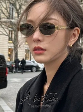 网红墨镜女潮ins欧美复古小框Y2K辣妹街拍眼镜防紫外线太阳镜男款