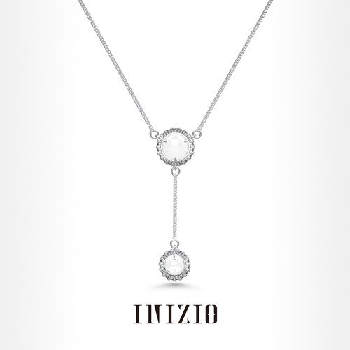 INIZIO高级感白水晶小众项链