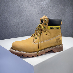 CAT卡特靴高帮经典踢不烂大黄靴马丁靴工装靴男鞋秋冬户外休闲鞋