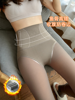 光腿神器高腰收腹保暖裤加绒加厚
