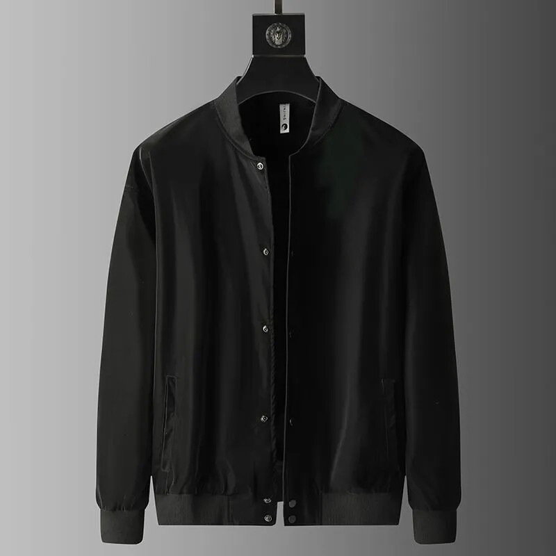 IT POLO 카운터 새로운 가을 겨울 유행 남성 단색 버튼 가디건 남성용 방풍 및 방수 캐주얼 재킷