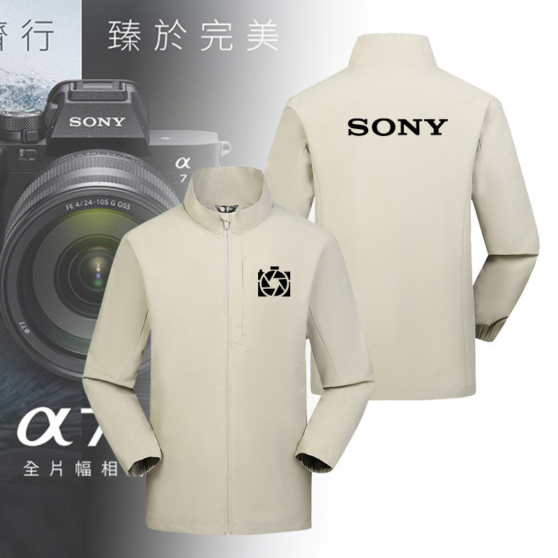 定制工装夹克索尼照相机爱好者外套摄影摄像婚纱店影楼记者工作服