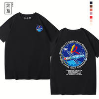 The men's summer T-shirt related to Shenzhou-12 is a super popular pure cotton short-sleeved shirt for cnsa astronauts in China's space program thumbnail 7