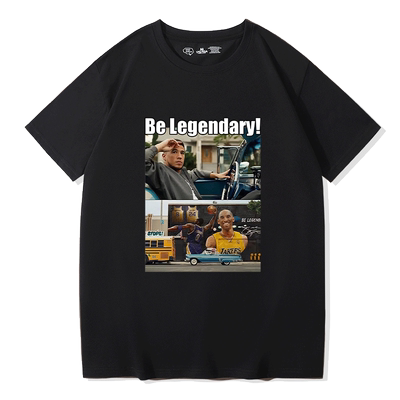 篮球纪念运动T恤75周年德文布克致敬科比Legendary成为传奇男短袖