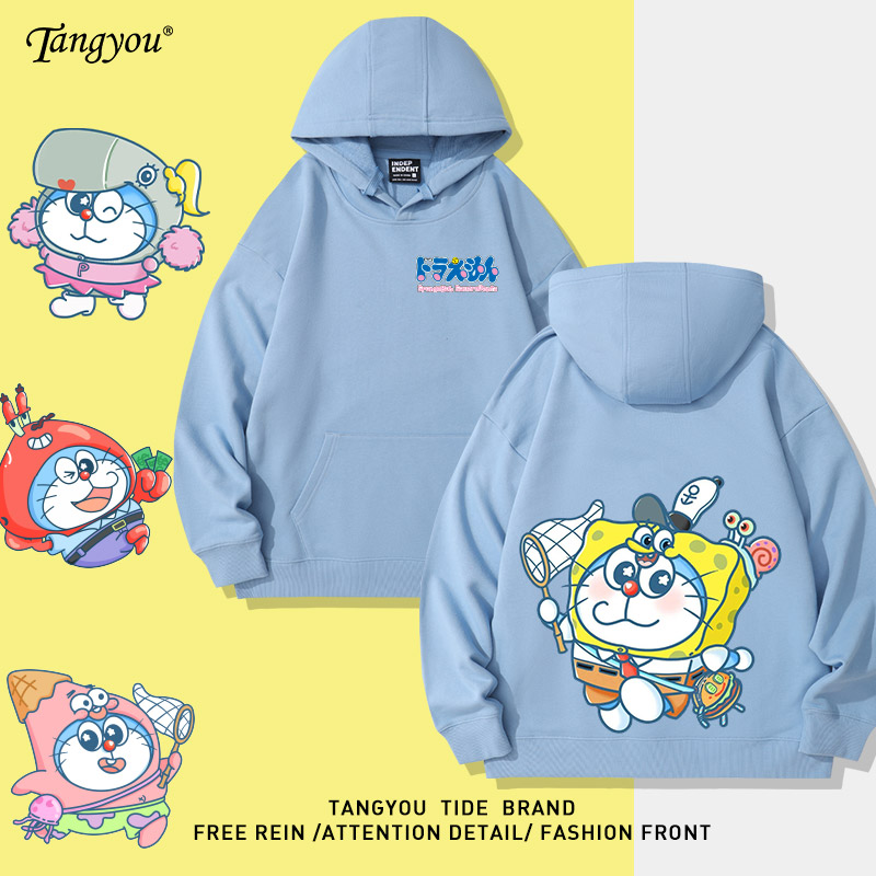 哆啦A梦联名海绵宝宝系列卫衣