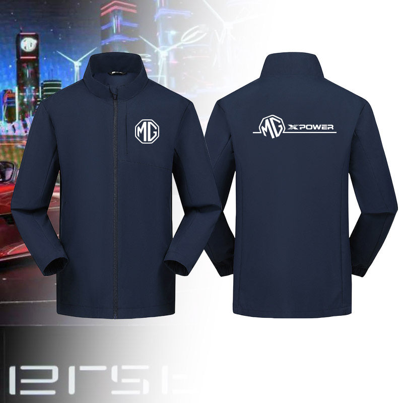 MG名爵跑车汽车4s店汽修工作服男装定制软壳冲锋衣印LOGO夹克外套
