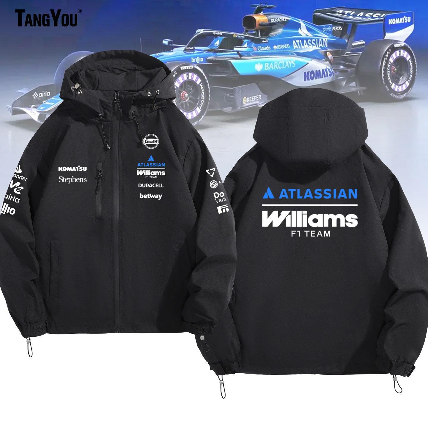 可定制F1方程式2026新款威廉姆斯车队赛车服周边男士休闲夹克外套