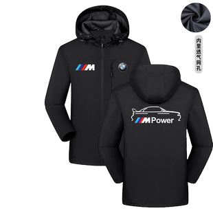户外冲锋衣机车服MPOWER部门车友爱好者工装夹克衫定制机车男外套