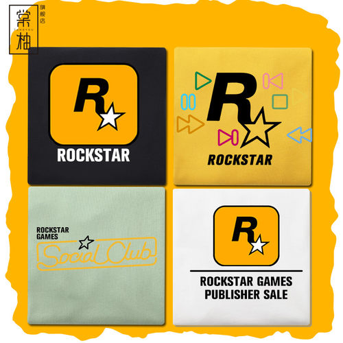gta游戏5公司r星电玩圆领外套
