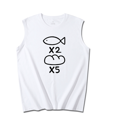 背心恶搞动漫复古耶稣无袖t恤