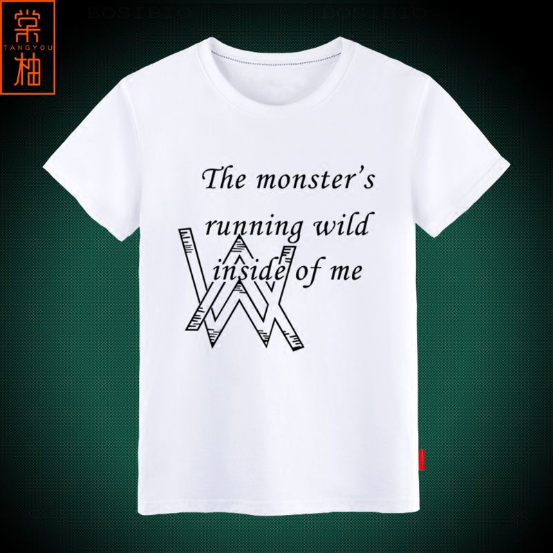 Alan Walker艾伦沃克短袖t恤男女体恤电音Faded衣服音乐DJ短袖
