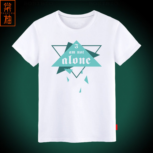 潮艾伦沃克短袖纯棉音乐夏季衣服