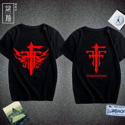 fff游戏动漫异端休闲情侣打底t恤