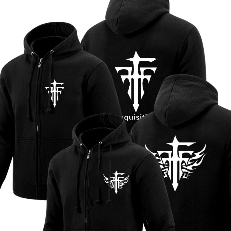 游戏动漫异端审判团fff团 卫衣外套 周边 男女休闲加绒拉链外套