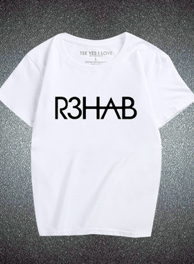电子音乐节t恤DJ R3hab t恤阿三 EDM t恤 电音纯棉打底衫T恤短袖