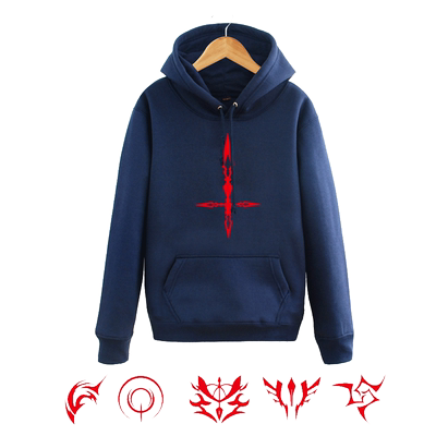 连帽加绒外套动漫周边休闲卫衣