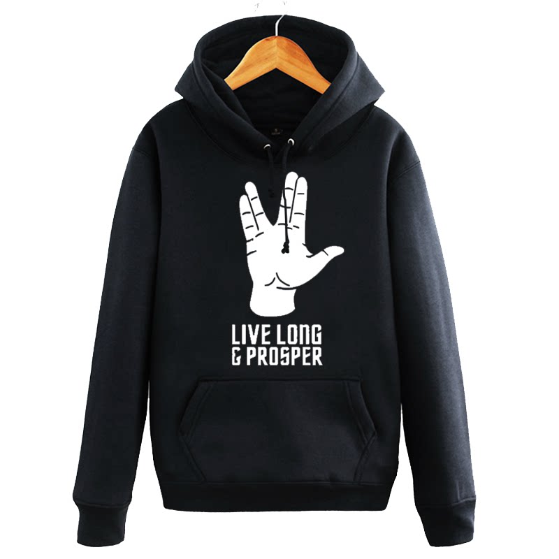 星际迷航卫衣star trek史波克套头帽衫男加绒卫衣休闲外套上衣