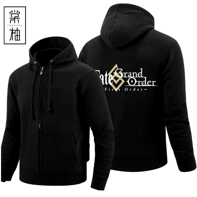 文字动漫黑贞德游戏休闲外套卫衣