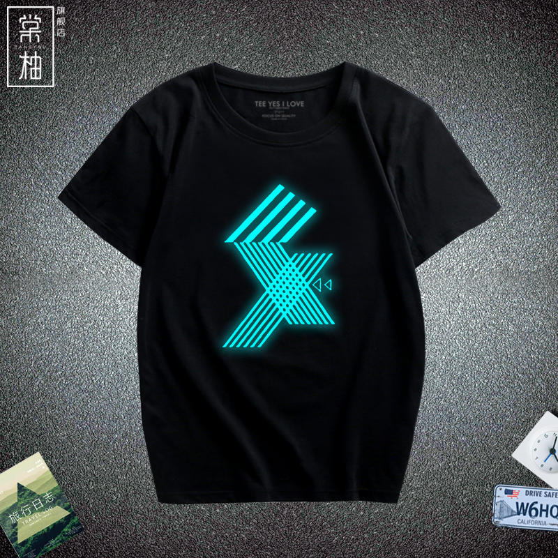 夜光exaid宝生黑款短袖动漫周边