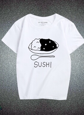 动漫岚ARASHI 二宫和也同款 蛇寿司咖喱 j家迷妹周边纯棉T恤短袖