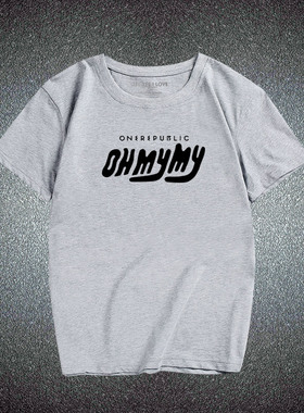 OneRepublic共和时代乐队摇滚DJ潮流个性 休闲 短袖T恤上衣衣服夏