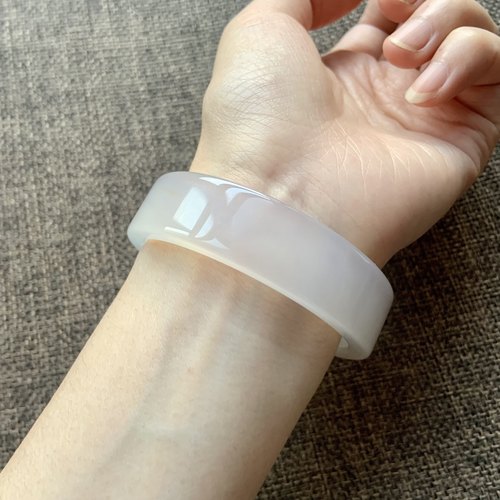 玛瑙冰种手镯冰飘荔枝冻方镯天然白月光冰透水晶手环白色红色镯子