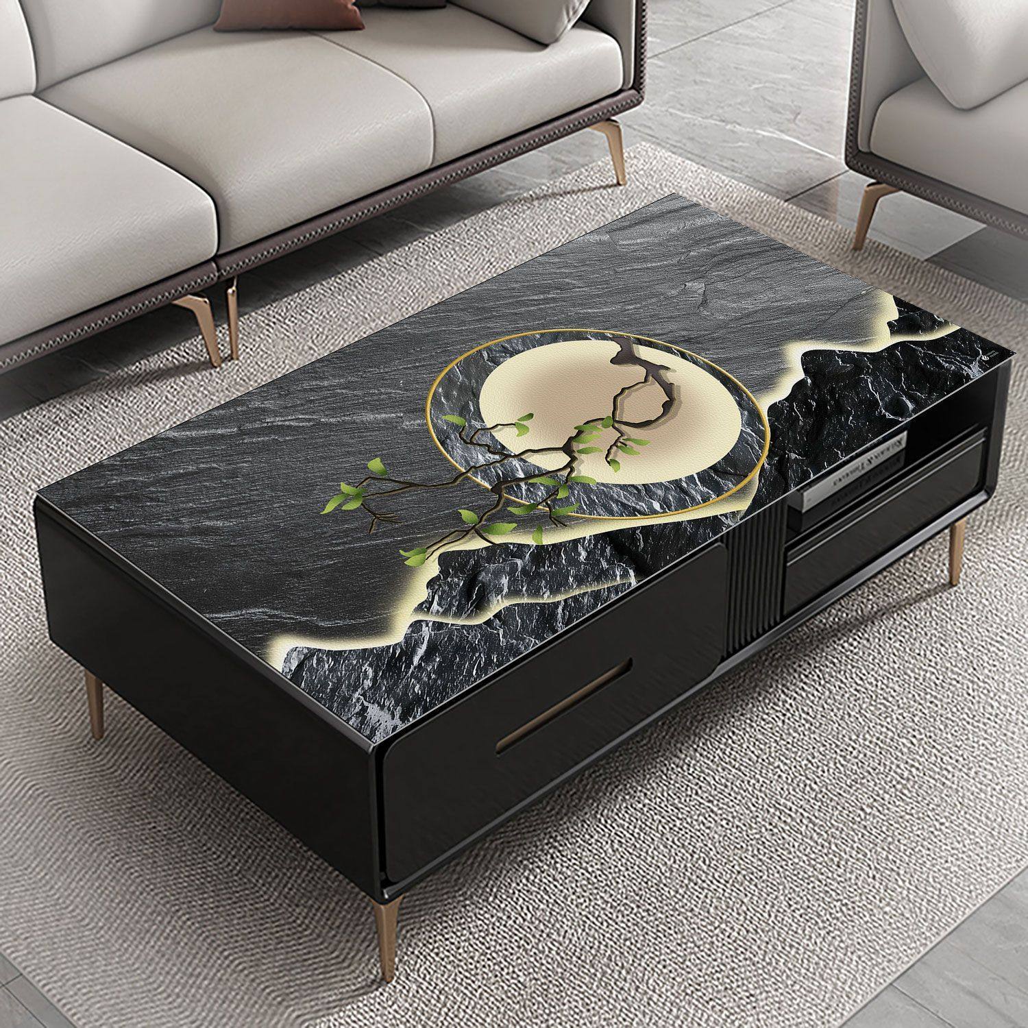 客厅茶几桌布防水防油免洗pvc桌面防烫保护垫餐桌垫轻奢高级感,居家布艺,茶几垫,淘宝优惠券,粉丝福利购,淘宝优惠卷