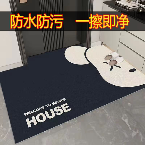 地垫入户门垫门口进门地毯PVC可擦免洗踩脚地垫防水耐脏玄关垫子