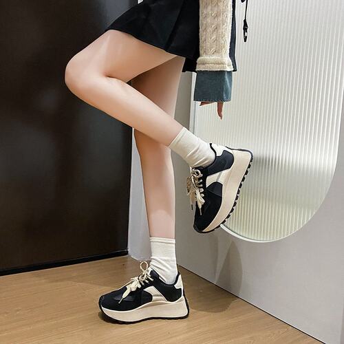 2026小白鞋女秋季厚底韩版ins女学生休闲运动百搭阿甘鞋街拍SS28
