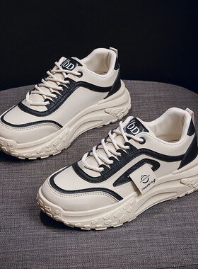 老爹鞋女2026秋季新款透气小白鞋厚底增高运动鞋休闲板鞋老爹R-64