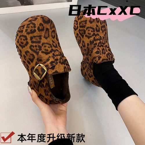 厚底内增高勃肯鞋女鞋子2025新款秋季一脚蹬单鞋全包博肯豆豆YY49